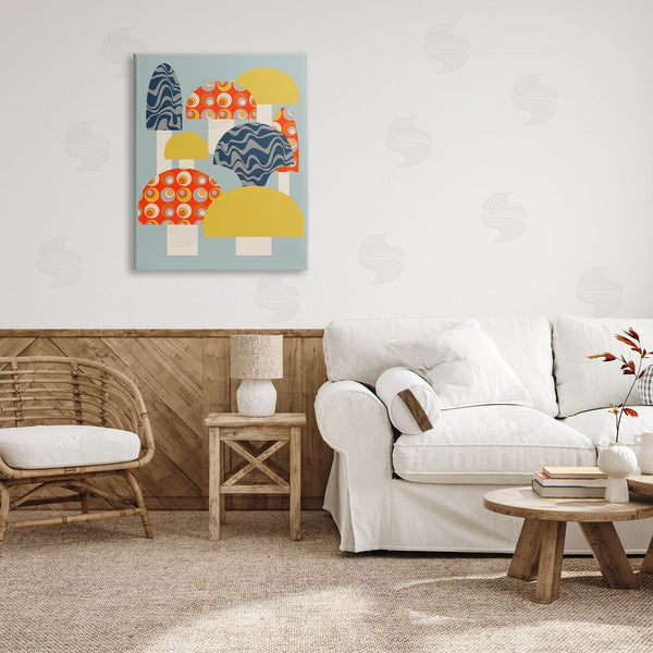 Stupell Industries Stupell Studio | Fun Patterned Mushrooms Wall Art