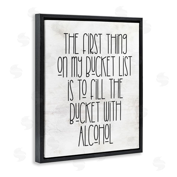 Stupell Industries Stupell Studio | Funny Alcohol Bucket List Wall Art