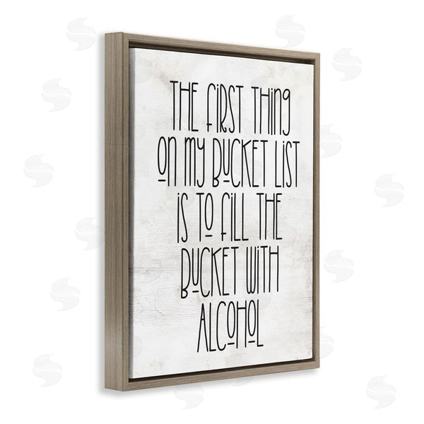 Stupell Industries Stupell Studio | Funny Alcohol Bucket List Wall Art