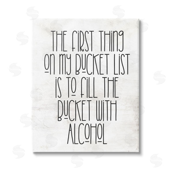 stupell industries Stupell Studio | Funny Alcohol Bucket List Wall Art