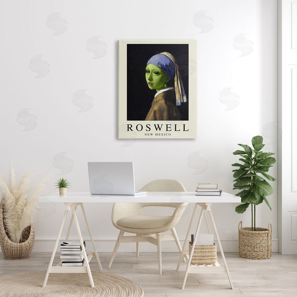 Stupell Industries Stupell Studio | Funny Alien Girl Roswell NM Wall Art