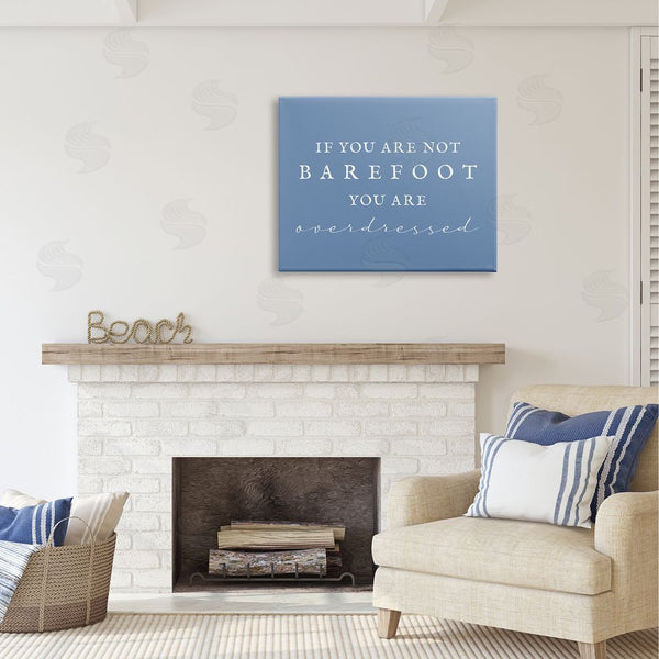 Stupell Industries Stupell Studio | Funny Barefoot Beach Phrase Wall Art