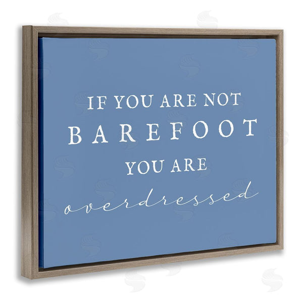 Stupell Industries Stupell Studio | Funny Barefoot Beach Phrase Wall Art
