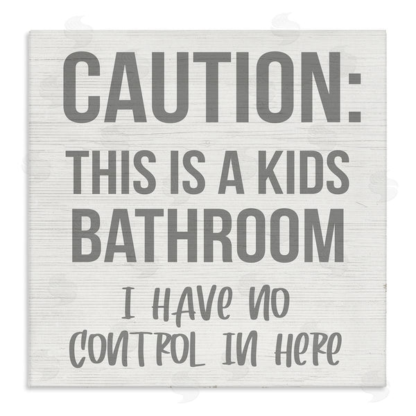 stupell industries Stupell Studio | Funny Caution Kid's Bathroom