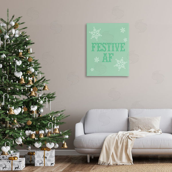 Stupell Industries Stupell Studio | Funny Festive AF Phrase Wall Art