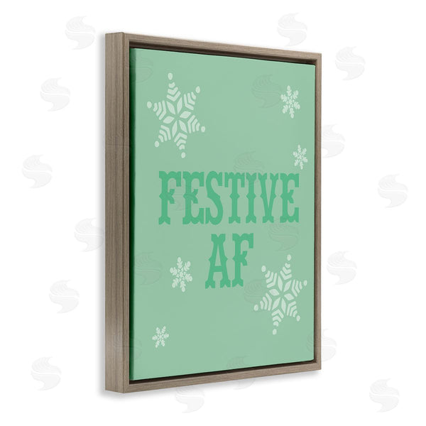 Stupell Industries Stupell Studio | Funny Festive AF Phrase Wall Art