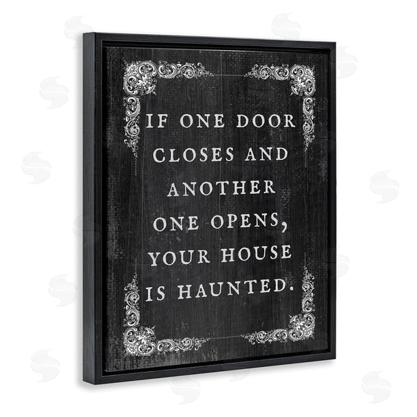 Stupell Industries Stupell Studio | Funny Haunted House Phrase Wall Art
