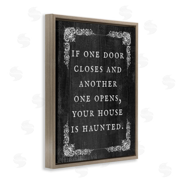 Stupell Industries Stupell Studio | Funny Haunted House Phrase Wall Art