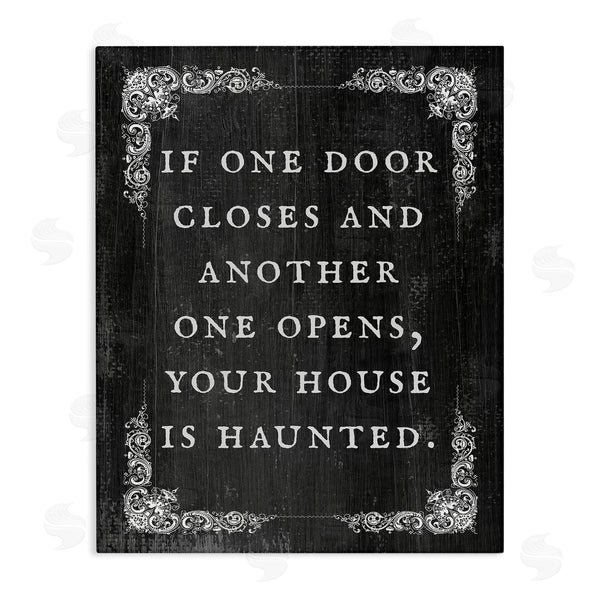 stupell industries Stupell Studio | Funny Haunted House Phrase Wall Art