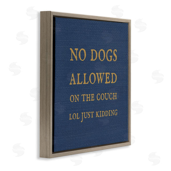 Stupell Industries Stupell Studio | Funny No Dogs Allowed Pet Phrase Wall Art