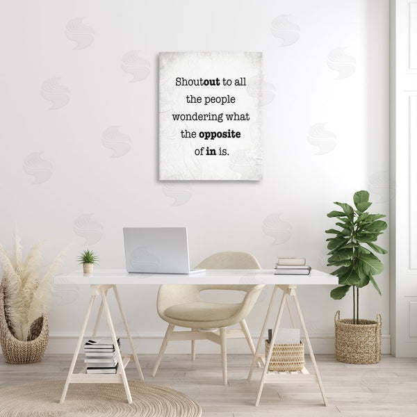 Stupell Industries Stupell Studio | Funny Out In Phrase Wall Art