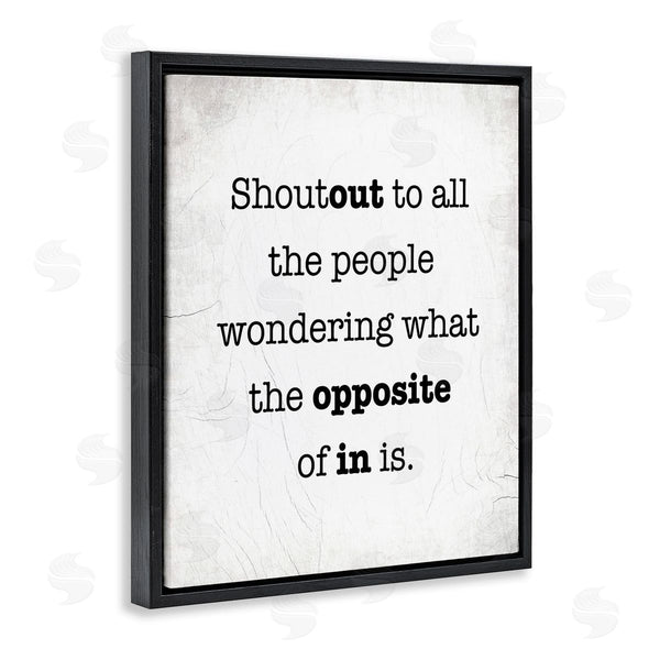 Stupell Industries Stupell Studio | Funny Out In Phrase Wall Art