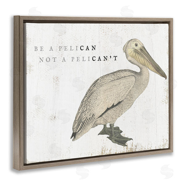Stupell Industries Stupell Studio | Funny Pelican Beach Phrase Pun