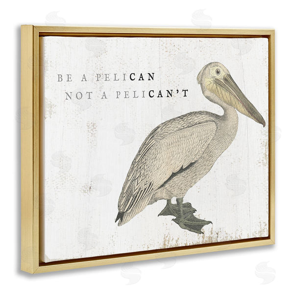 Stupell Industries Stupell Studio | Funny Pelican Beach Phrase Pun