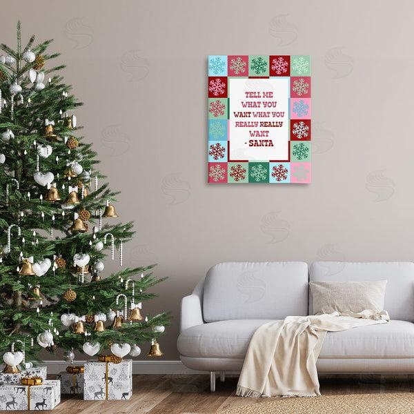Stupell Industries Stupell Studio | Funny Santa What You Want Wall Art