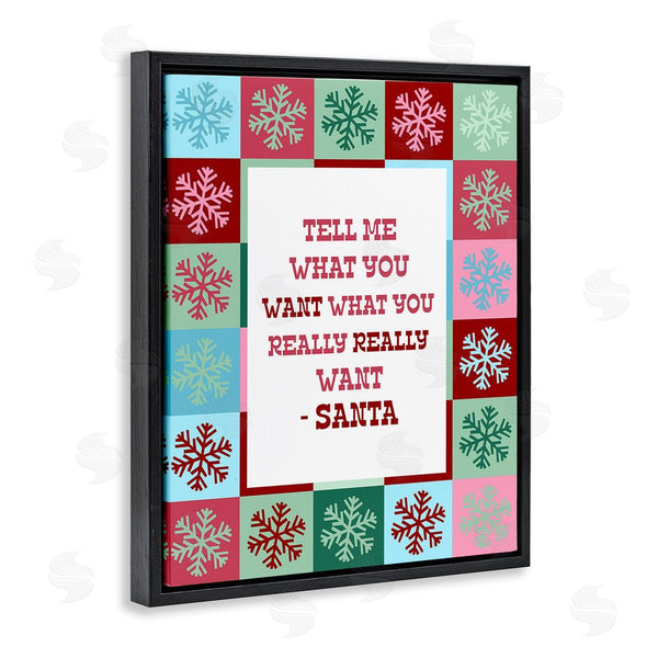 Stupell Industries Stupell Studio | Funny Santa What You Want Wall Art