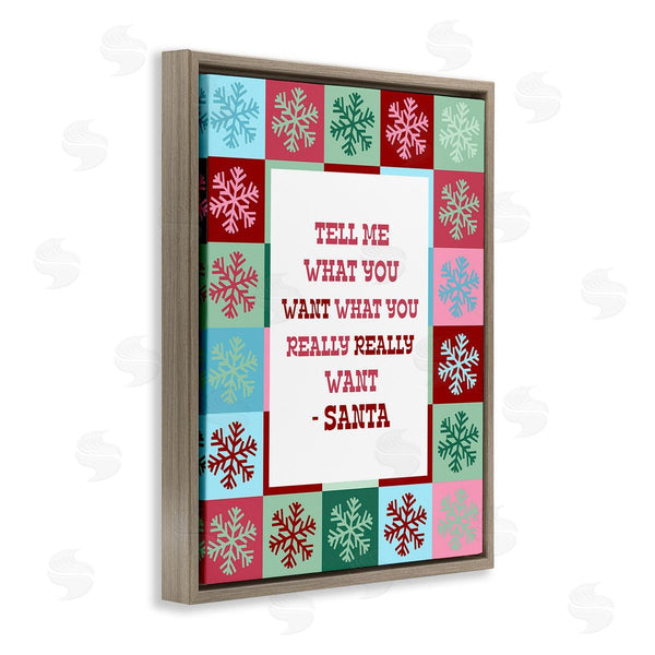 Stupell Industries Stupell Studio | Funny Santa What You Want Wall Art