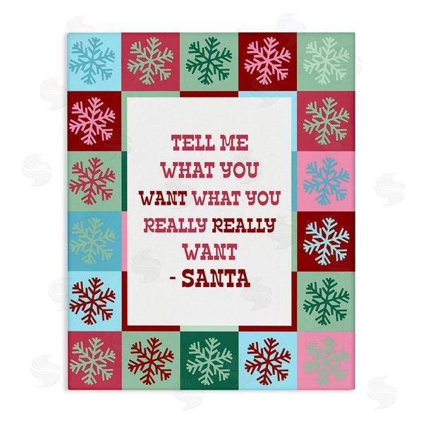 stupell industries Stupell Studio | Funny Santa What You Want Wall Art