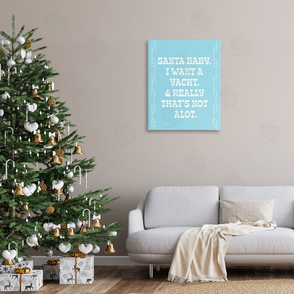 Stupell Industries Stupell Studio | Funny Yacht For Christmas Wall Art