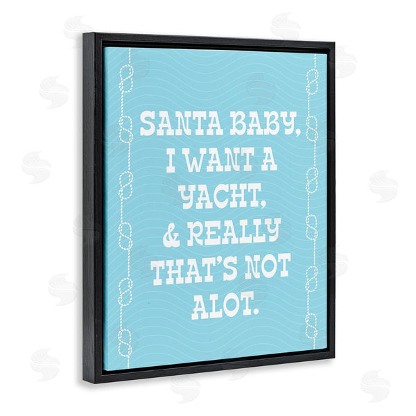 Stupell Industries Stupell Studio | Funny Yacht For Christmas Wall Art