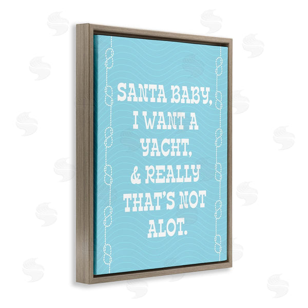 Stupell Industries Stupell Studio | Funny Yacht For Christmas Wall Art