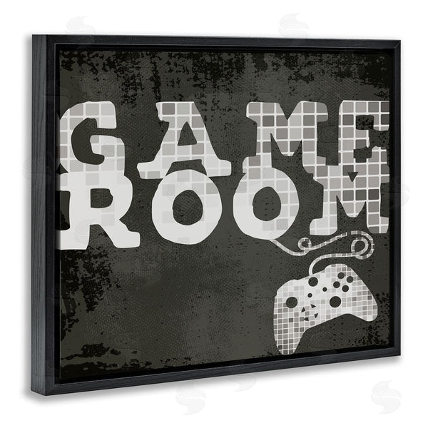 Stupell Industries Stupell Studio | Game Room Phrase Video Controller Geometric Pattern