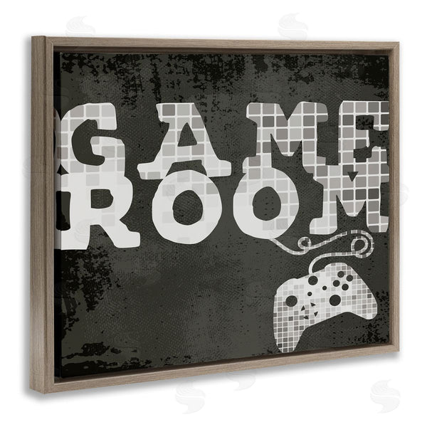 Stupell Industries Stupell Studio | Game Room Phrase Video Controller Geometric Pattern