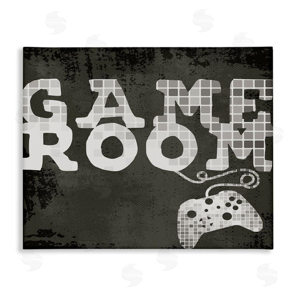 stupell industries Stupell Studio | Game Room Phrase Video Controller Geometric Pattern