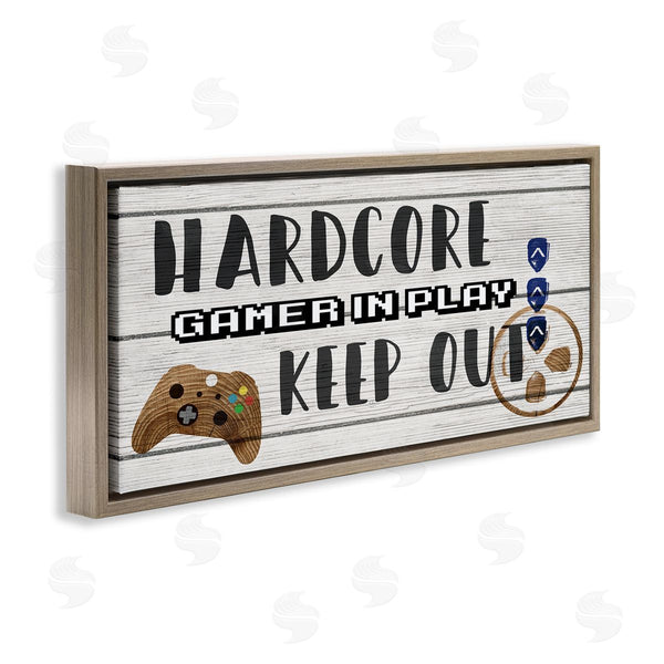 Stupell Industries Stupell Studio | Gamer In Play Keep Out Wall Art
