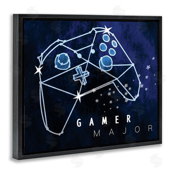 Stupell Industries Stupell Studio | Gamer Major Phrase Controller Constellation Outer Space Wall Art
