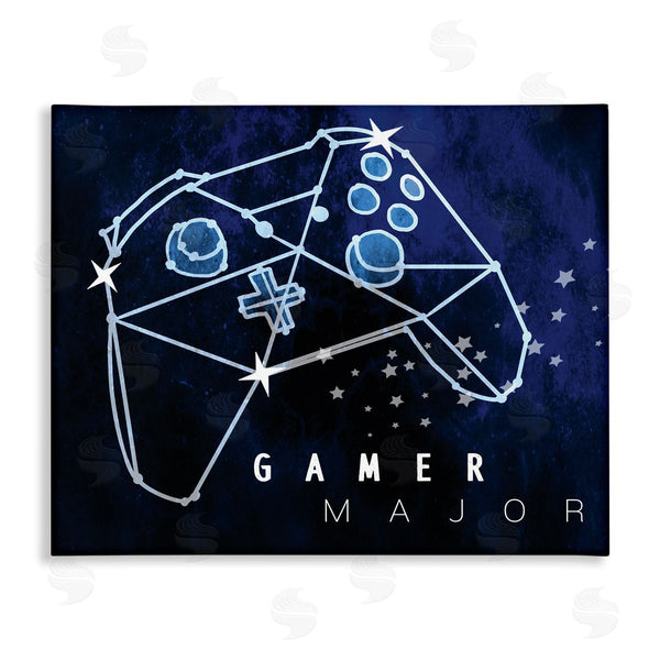 stupell industries Stupell Studio | Gamer Major Phrase Controller Constellation Outer Space Wall Art