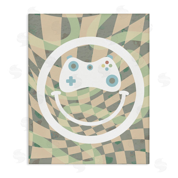 stupell industries Stupell Studio | Gamer Smile Patterned Wall Art