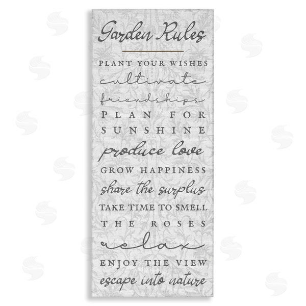 stupell industries Stupell Studio | Garden Rules on Floral Pattern Wall Art