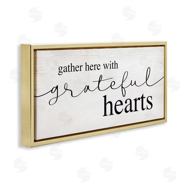 Stupell Industries Stupell Studio | Gather Grateful Hearts Charming Design
