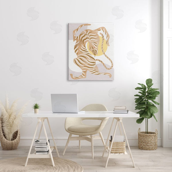 Stupell Industries Stupell Studio | Geometric Tiger Stripes Shapes Wall Art