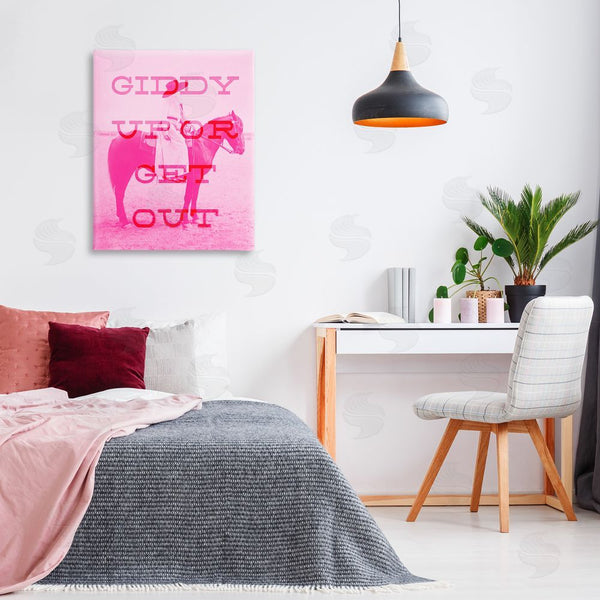 Stupell Industries Stupell Studio | Giddy Up Or Get Out Wall Art