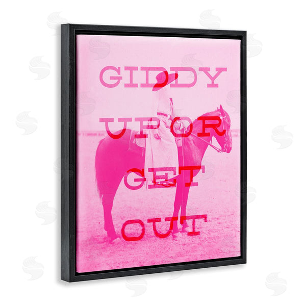 Stupell Industries Stupell Studio | Giddy Up Or Get Out Wall Art