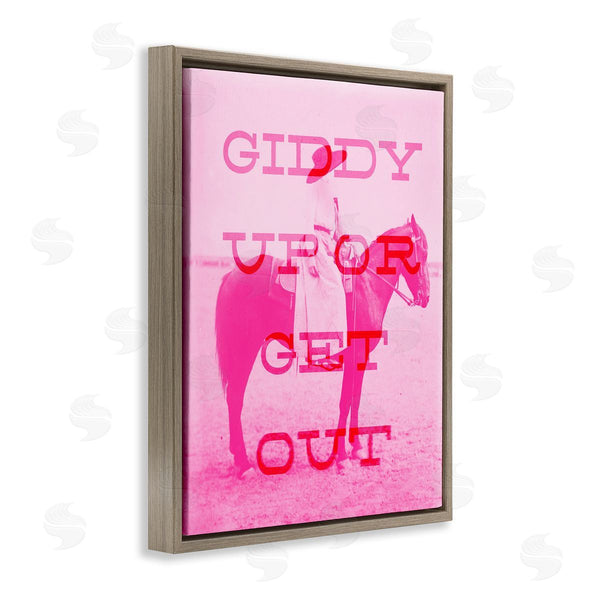 Stupell Industries Stupell Studio | Giddy Up Or Get Out Wall Art