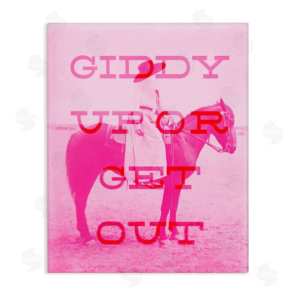 stupell industries Stupell Studio | Giddy Up or Get Out Wall Art