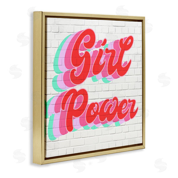 Stupell Industries Stupell Studio | Girl Power Color Pop Bricks Wall Art