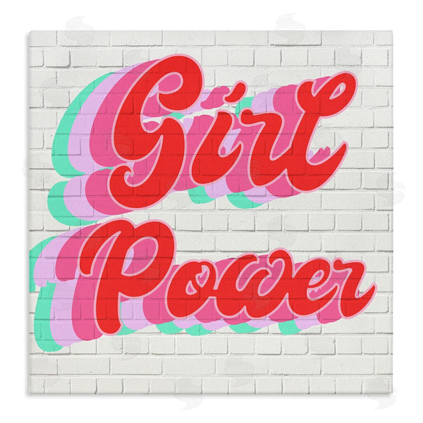stupell industries Stupell Studio | Girl Power Color Pop Bricks Wall Art