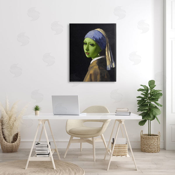 Stupell Industries Stupell Studio | Girl With Pearl Earring Alien Wall Art