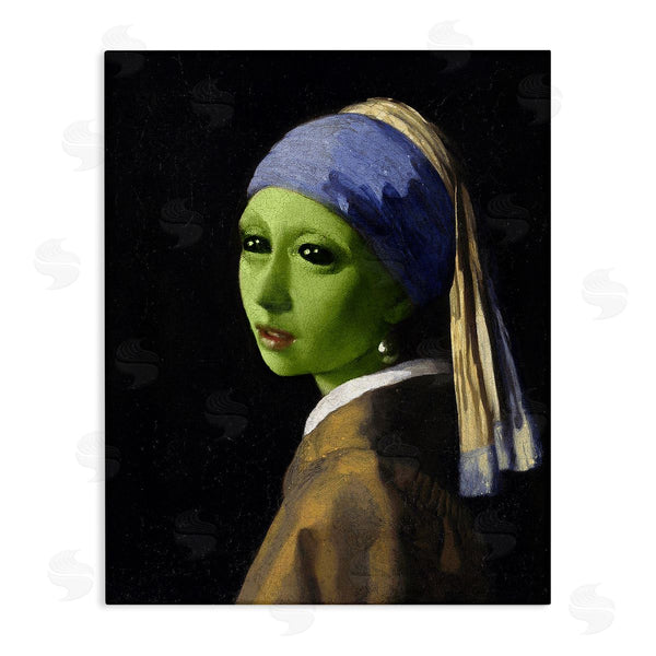 stupell industries Stupell Studio | Girl With Pearl Earring Alien Wall Art