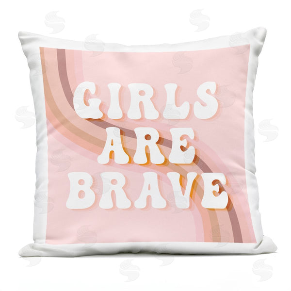 Stupell Industries Stupell Studio | Girls Are Brave Printed Throw Pillow