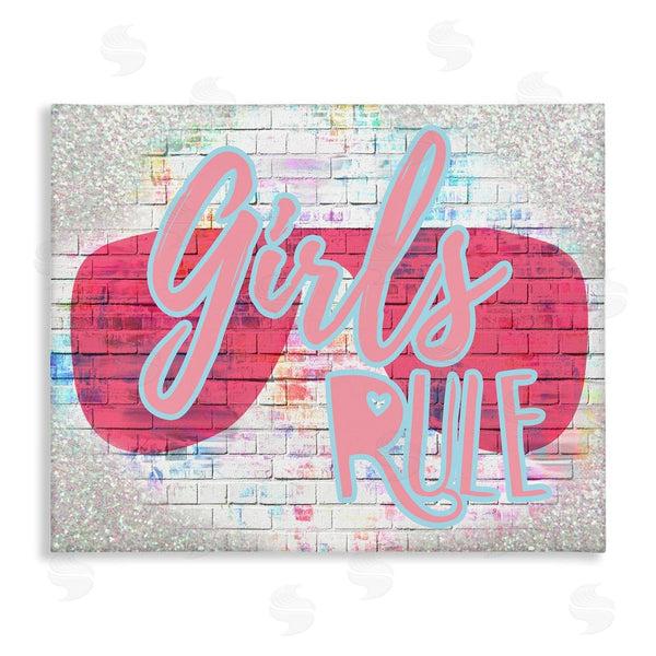 stupell industries Stupell Studio | Girls Rule Pink Graffiti Wall Art
