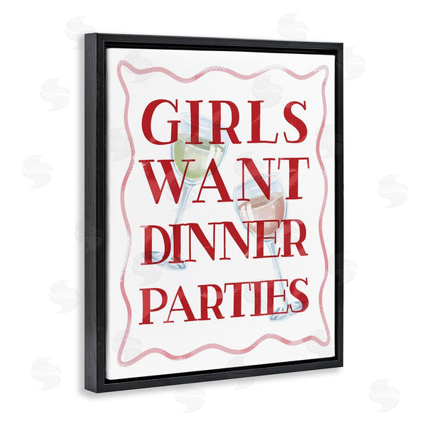 Stupell Industries Stupell Studio | Girls Want Dinner Parties Wall Art