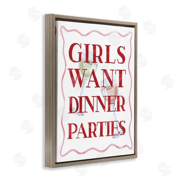 Stupell Industries Stupell Studio | Girls Want Dinner Parties Wall Art