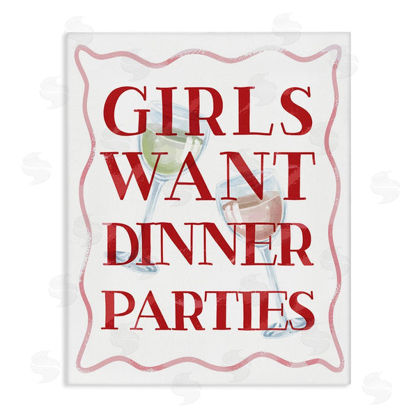 stupell industries Stupell Studio | Girls Want Dinner Parties Wall Art