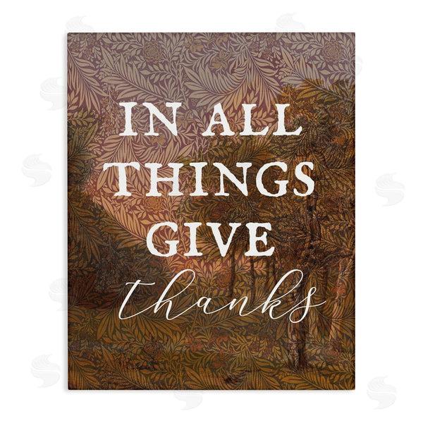stupell industries Stupell Studio | Give Thanks Nature Pattern Wall Art