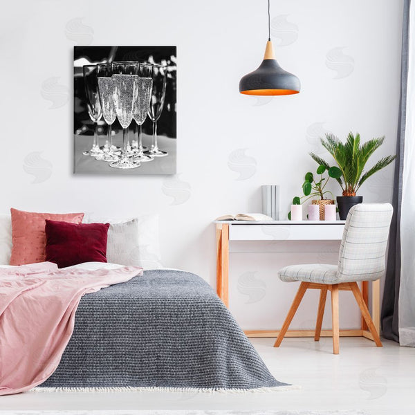 Stupell Industries Stupell Studio | Glam Champagne Flutes Wall Art